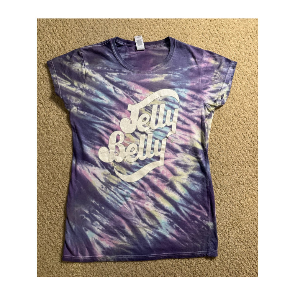 NWOT Jelly Belly Purple Tie Dye Women's Tee